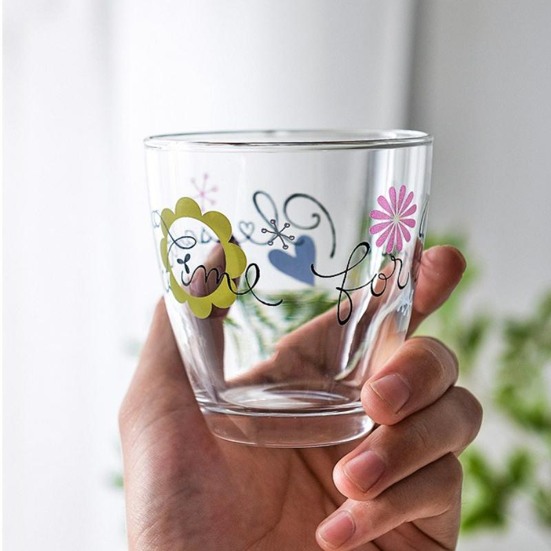 Heat-resistant Cute Glass Milk Cup Transparent Home Drinking Glass Juice Water Mugs Kawaii Sake Cup Drinking Cups 2025 New