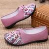 Women's Shoes, Mother's Shoes, Plus-size Women's Shoes, Breathable Cloth Shoes, Versatile Embroidered Shoes, Shallow-mouth Slip-on Shoes.
