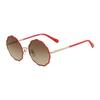 Chloe Occhiali da Sole Trendy Metallo Forma Irregolare Vintage Unici Unisex Oro Rosso CH3103S