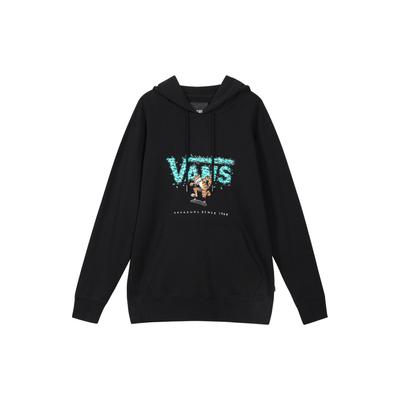 Vans Logo Printed Hoodie Unisex Hoodies Black VN0A5H9ABLK
