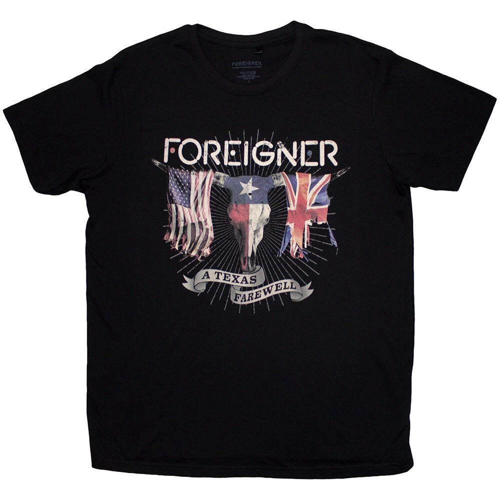 Foreigner Texas Farewell T-Shirt Black New 4XL