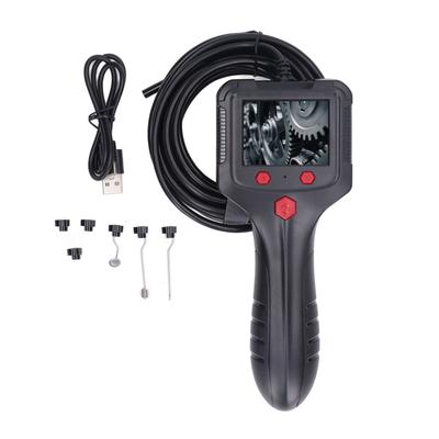 Handheld Pipe Borescope 2.4in Colorful Screen HD 8 LED Beads IP67 Waterproof Detection Camera for