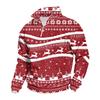 Men's 1/4 Zip Sweatshirt with Stand Collar and Christmas Print Casual Long Sleeve Pullover