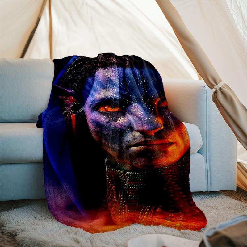 Avatar-Thema bedruckte Decke Perfekt für Sofa Bett Reisen Außenbereich Maschinenwaschbar Gemütlich Langlebig