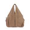 Casual Large Capacity Tote Bag Double Zipper Design Versatile Commuting Handbag  Travel