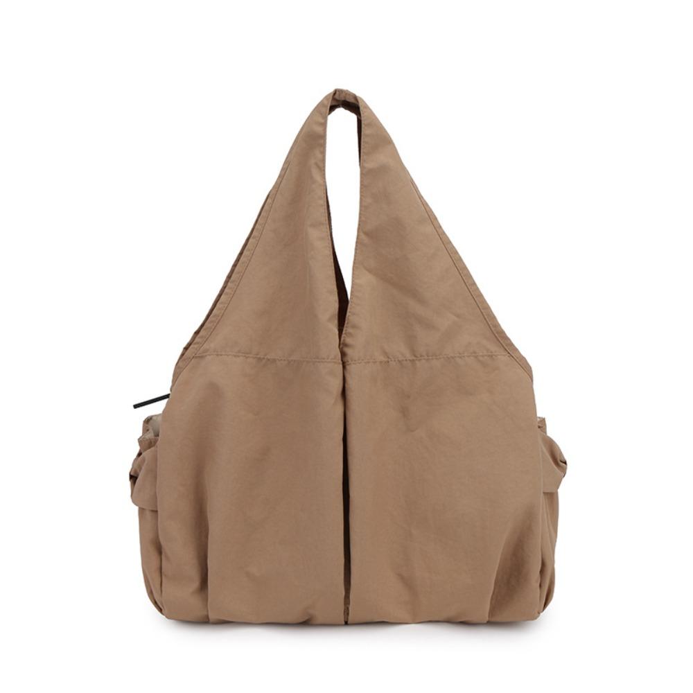 Multi-Pocket Nylon Shoulder Bag Casual Storage Pouch Underarm Bag Large Capacity Tote Bag  Daily