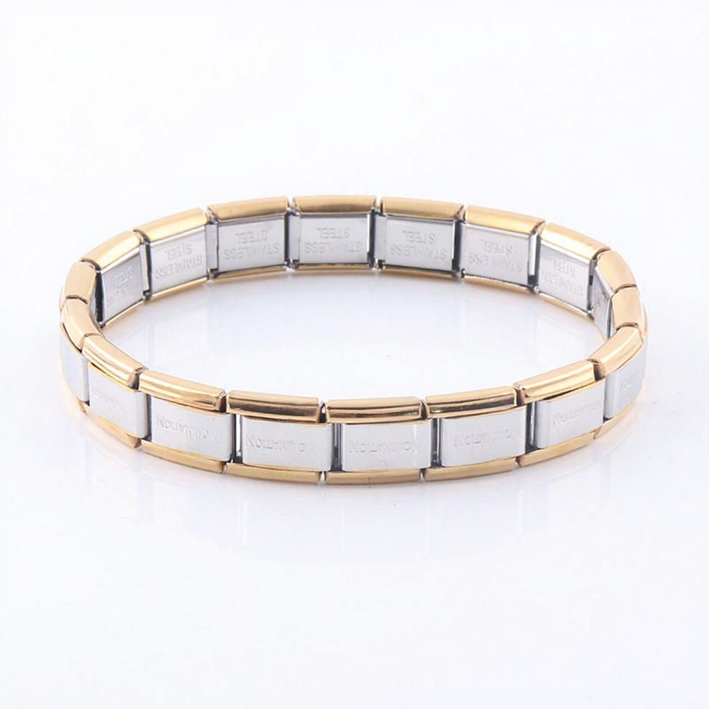 Italian Charm Bracelet Unisex 316 Stainless Steel Removable Starter Modular Jewelry Trendy Anniversary Gift Link Bracelets