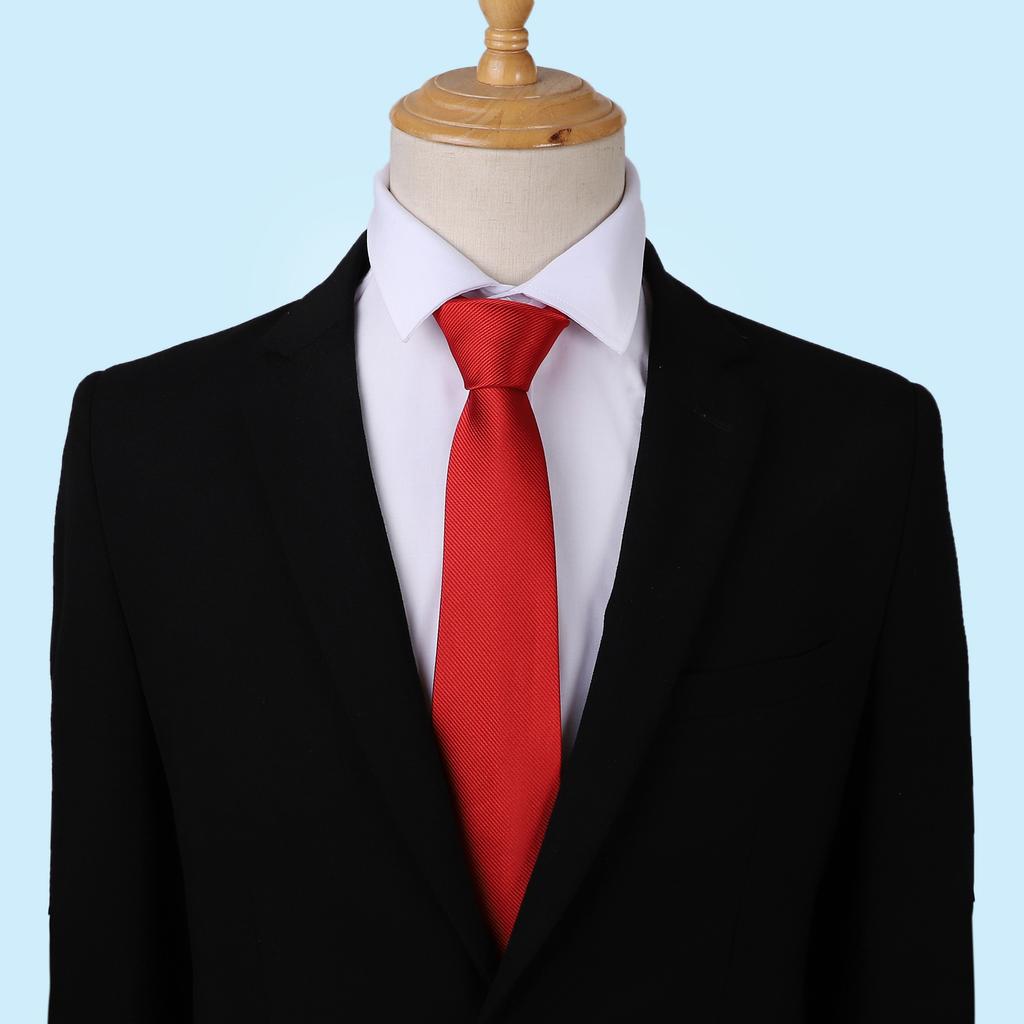 Men'S 8CM Versatile Fashion Trend New Tie Business Formal Polyester Annual Meeting Tie Gift