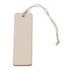 50Pcs Wooden Blank Bookmarks 4.7x1.3in Blank Rectangle Rounded Edge Glossy Wooden Craft Bookmark for Bookmark Gift DIY