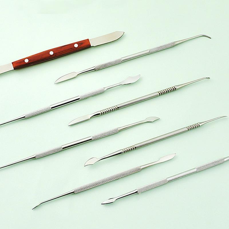 Dental Wax Carving & Filling Instrument Set - Knife & Spoon Tools for Oral Technicians