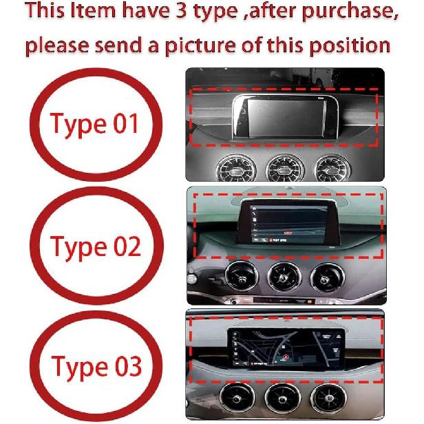 YOUTOOCAR Carbon Fiber Pattern Dashboard Navigation Trim Cover Compatible with Kia Stinger 2018 Accessories