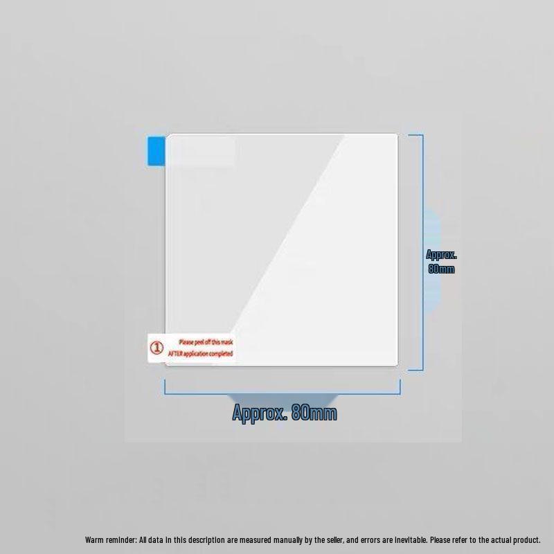 Kamera Kayıt Cihazı ve Araç Muayenesi İçin Şeffaf Statik Yapışkanlı Araç Sticker