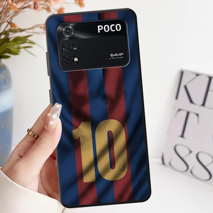 Case for Xiaomi Poco F8 M3 M4 M7 Pro F1 F3 C50 C71 X3 X4 X5 X7 Pro C75 M5 C61 Funda Phone Cover Football Numbers Poco x7 pro