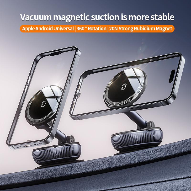 Upgraded Vacuum Magnetic Phone Holder Stand, for Magsafe Suction Cup Phone MountAdjustable Swivel Lock, for Your Car/Gym/Mirror