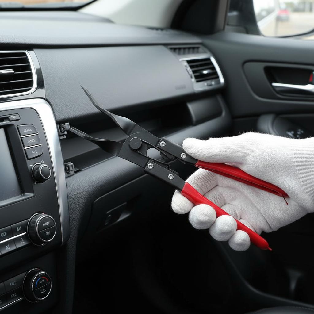 1 Stück Auto-Clip-Zange Werkzeug Panel-Clip-Zangen-Set Befestigungsentferner Auto-Halteclip Verkleidungsnieten-Entfernungswerkzeug Auto-Tür Auto-Werkzeug