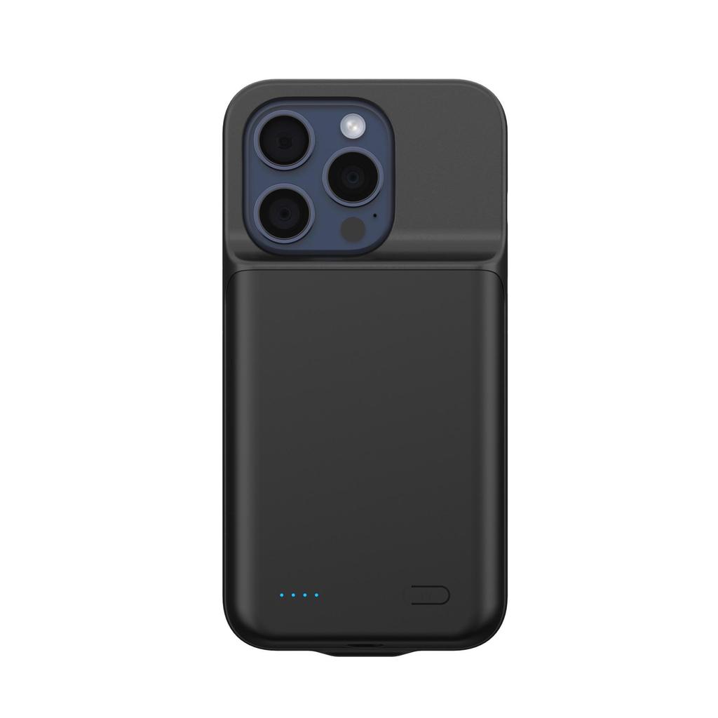 Compatible with Apple 15 Pro Max, 14 Plus, 13 Mini, 12, 11, XS, XR: Back Clip Battery, Portable Power Bank, and Protective Shell