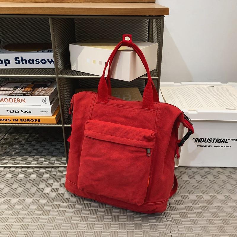 Simple Schoolbag Female High School Student College Student Backpack Large Capacity Popular Original Style Travel Backpack