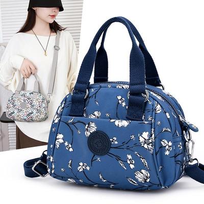 Autumn Print Nylon Women's Lightweight Korean Style Crossbody Handbag