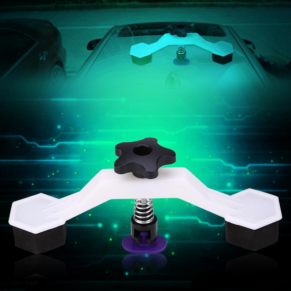 

Набор инструментов для ремонта вмятин на кузове автомобиля без покраски, 1 съемник мостового типа, 8 шт. клеевых лапок для съемника