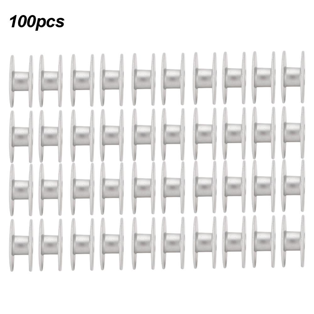 100PCs 40264A Flat Metal Bobbins Aluminum Embroidery Machine Bobbins  Machine Maintenance