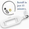 Adjustable Eco-Friendly ABS Hotel Use Fresh Water Spray Non-Electric Ultra-Slim Modern Dual Nozzle WC Bidet Sprayer Toilet