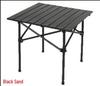 Adjustable Height Portable Folding Camping Table - Egg Roll Design