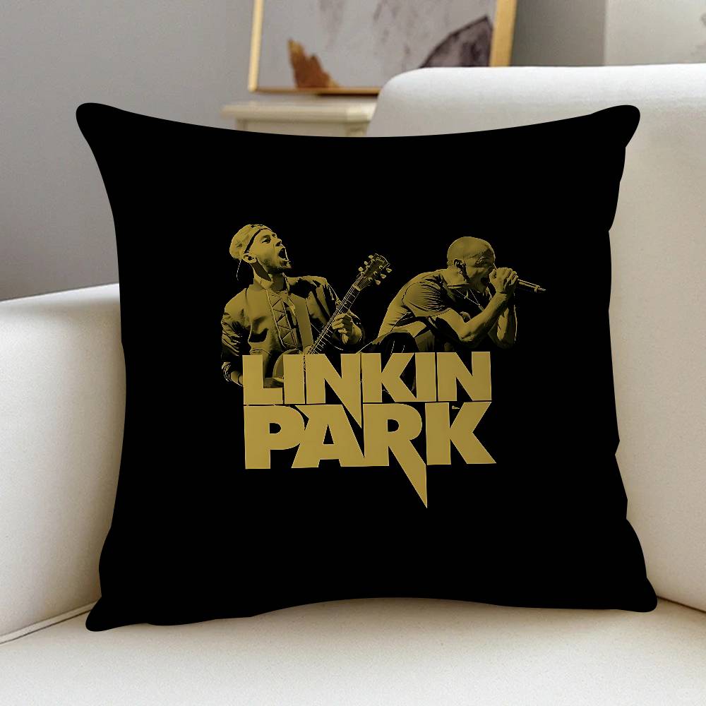 Группа L-Linkin Cool P-Park ЛОГОТИП Подушки Подарки Мебель для дома и офиса Спальня Диван Автомобильная наволочка Чехол 45x45см 16x16Inch
