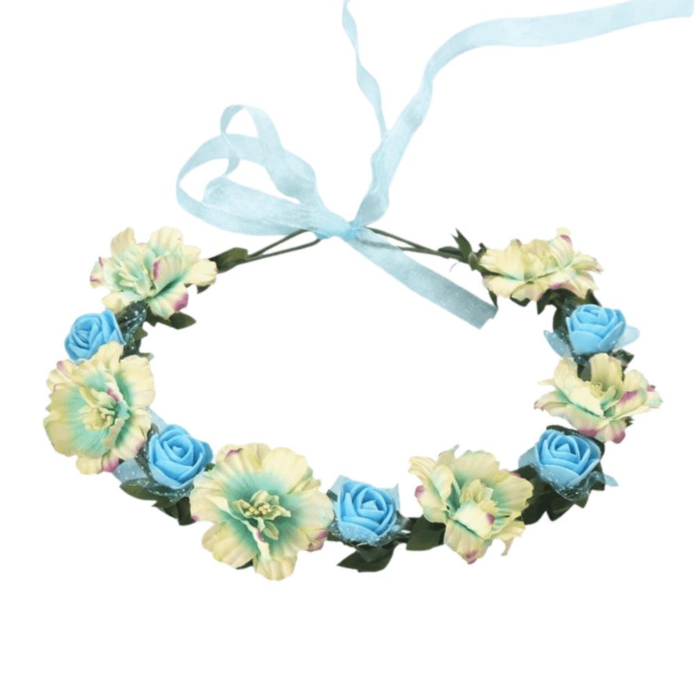 Korean Style Floral Headband Boho Style Wedding Headpiece Fashion Bridal Wreaths Princess