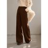 Women's Fleece-Lined Corduroy Straight-Leg Pants