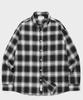 Saint Pain Sp Pocket Flannel Check Oversized Shirt Black