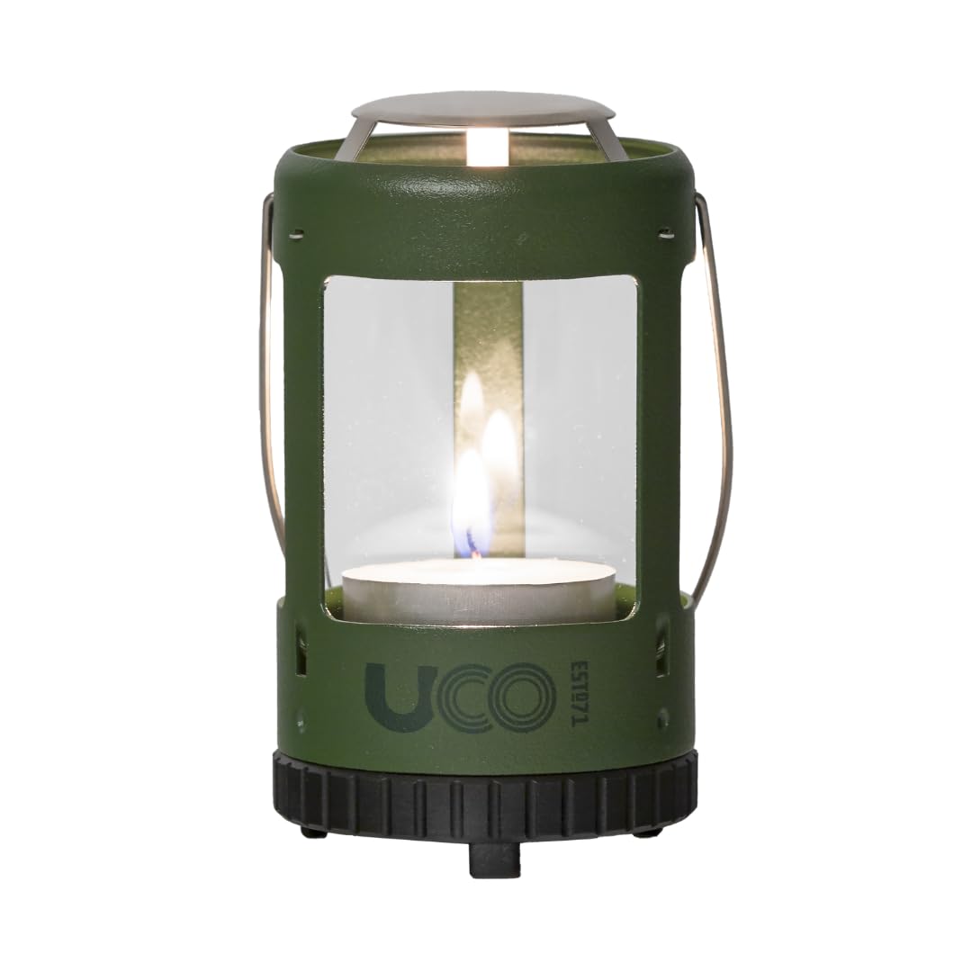 

UCO Mini Lantern Candle Holder Kit with Tea Lights and Carry Forest Green 2.0 Case,