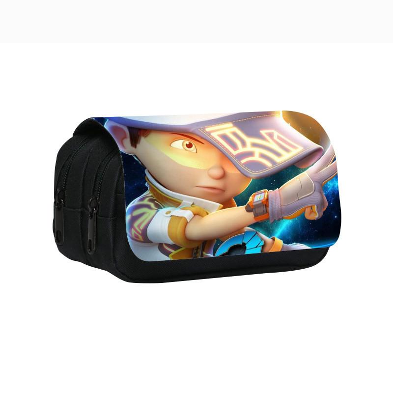 Elements Hero Boboiboy Layer Pencil Case With Spacious Storage For Students And Kids