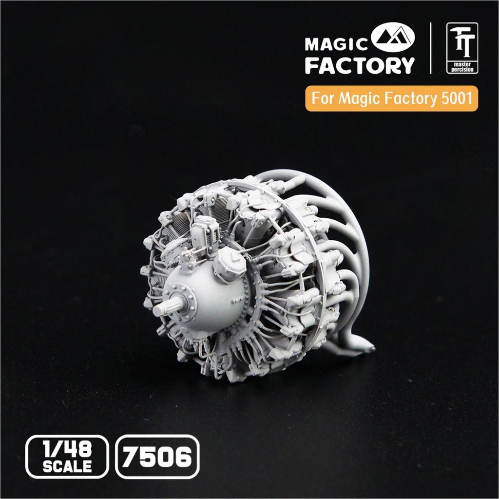 Magic Factory 1/48 Maßstab P.W. R2800 Radial-18-Zylinder-Flugzeugmotor (für Magic Factory MGF5001) Kunststoffmodellbauteile MGF7506