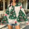 Women's Trendy Printed Half-Zip Sweatshirt Lightweight Casual Pullover for Everyday Wear