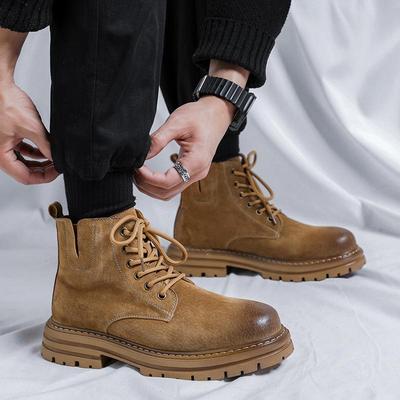 Stivali da Uomo Classici Retrò Fatti a Mano Scarpe Classiche per il Tempo Libero Moda Nuovo Stivaletto Comodi in Pelle Casual Scarpe Stile Britannico