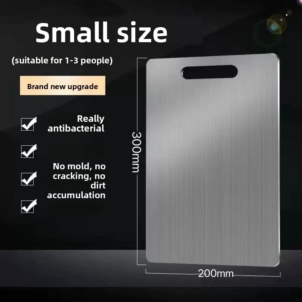 Titanium Cutting Stainless Boards for Kitchen Board 316 Steel Thickened Double Sided Food Grade Portable Fruit Meat Chopping