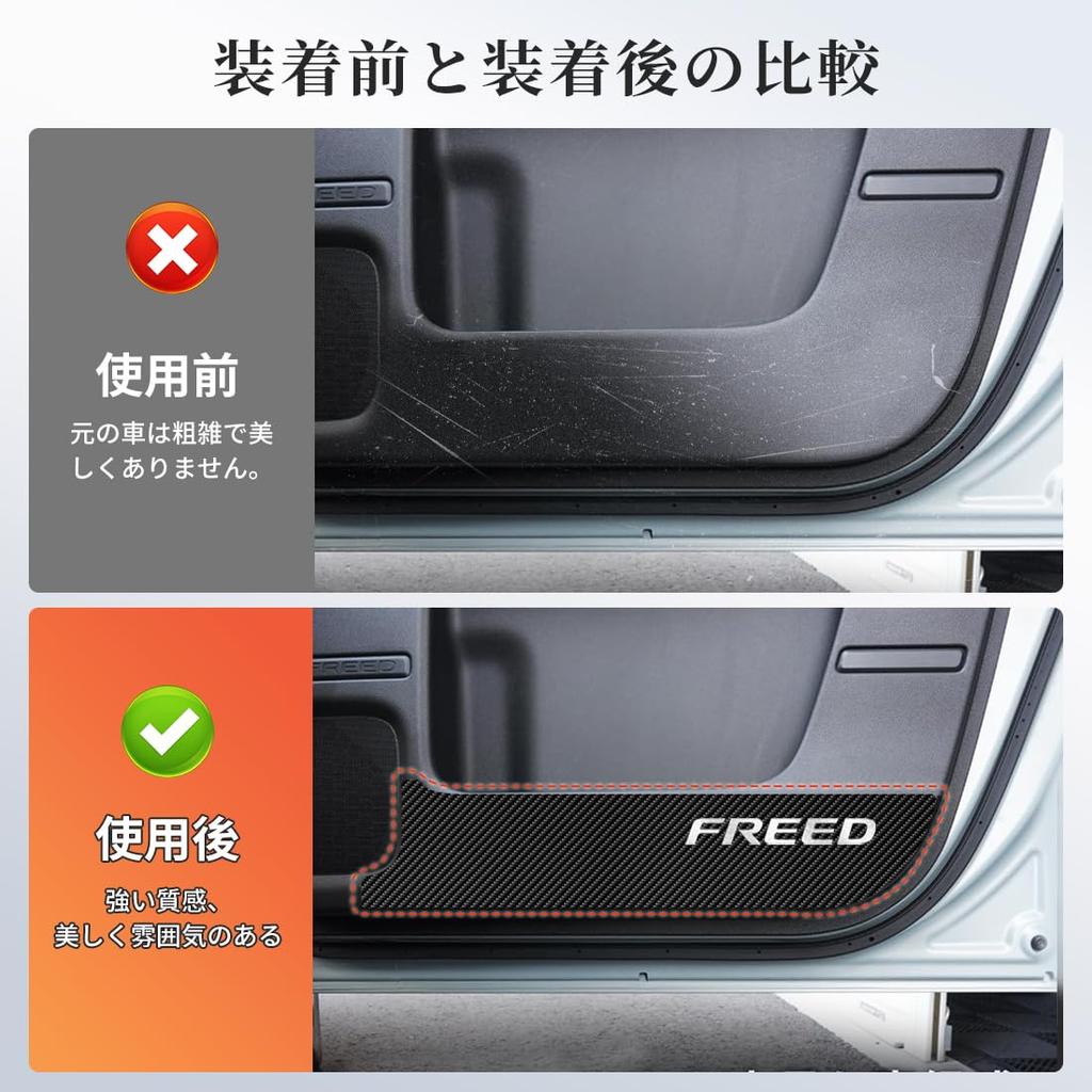 GOODGOODCAR Door kick guard for Freed GT series Freed For