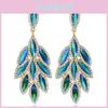 Fashion Glitter Leaf Earrings For Women With Dangle Design In Autumn