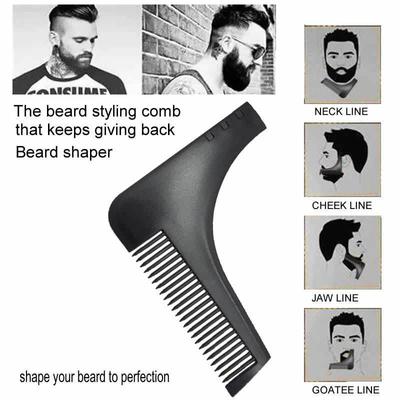 Beard Styling Template Comb - Right Angle Promo Gift