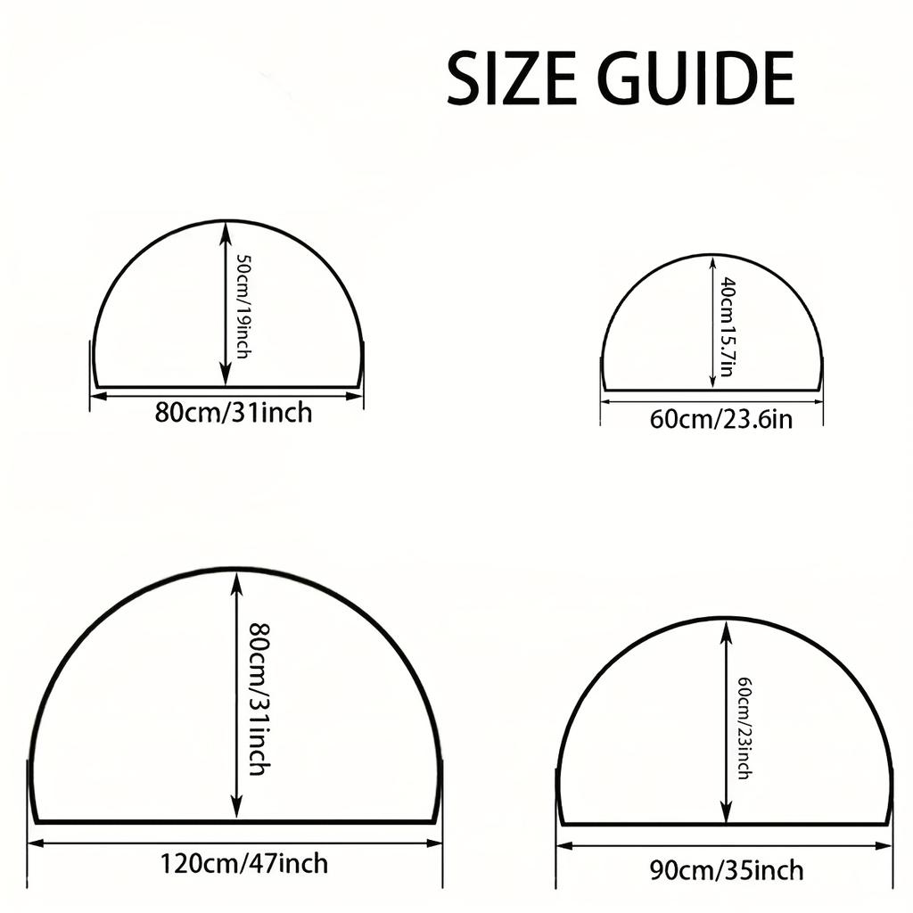 Semi-circular Crystal Velvet Door Mat Anti-slip Floor Mat Home Porch Shoe Changing Mat Entrance Mat Rubbing Foot Mat