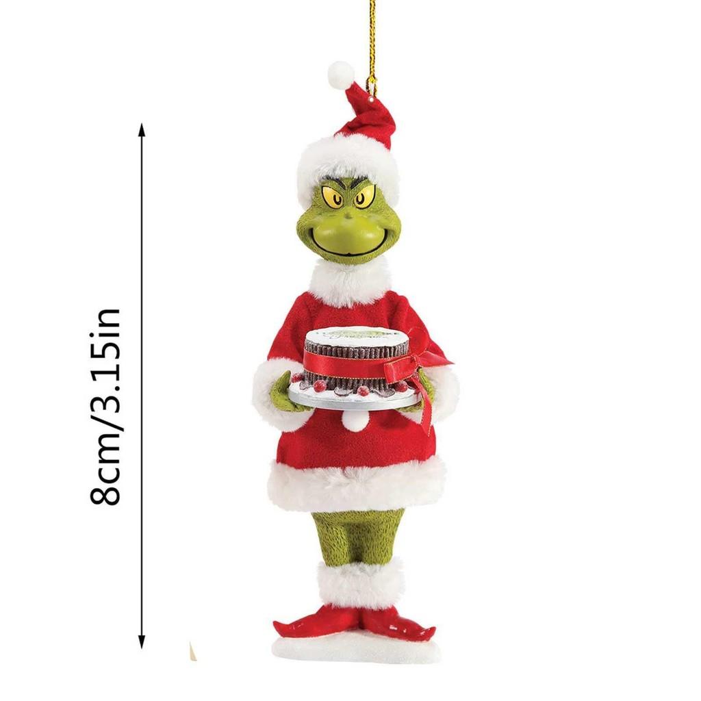 Fun And Colorful Grinch Acrylic Christmas Tree Hanging Ornament For Car Decoration