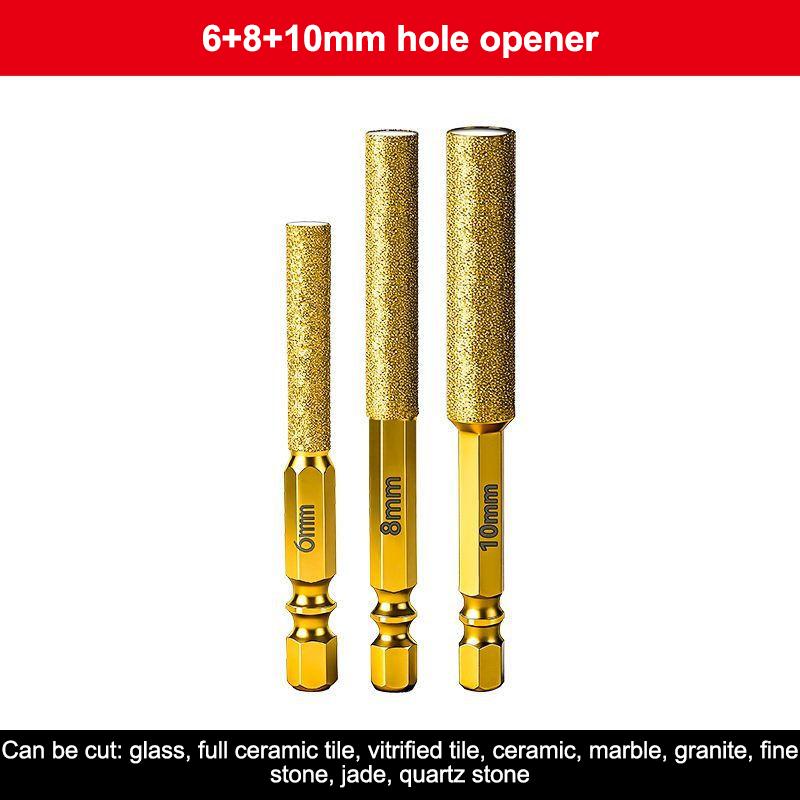 1/2/3/4 Stück Diamant-Kernbohrer Trockenbohren Gewinde Sechskantschaft Kernlochbohrer Für Keramikfliesen Granit Marmor Schleifköpfe