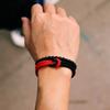 Stylish 2Pcs/Set Men Bracelet Stylish Knot Rope Braslet Distance Magent Buckle Yellow Blue Ukraine Braclet Pulsera Hombre Joias