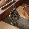 Mini Antique Boshan Furnace Bronze Incense Burner Replica of Han Dynasty Gold Inlaid Copper Household Incense Burner Indoor