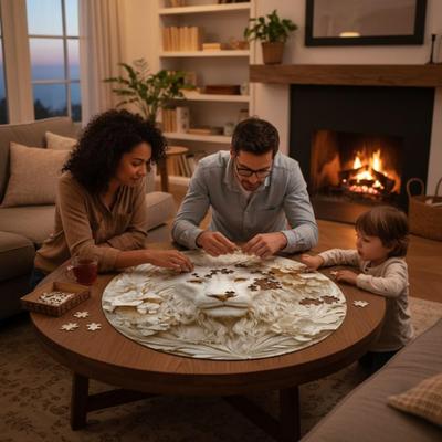 1 Set Holz Tier Puzzle Weiße Eule Löwe Kolibri Puzzle Herausforderndes Spiel Pädagogisches Schwieriges Puzzle Spielzeug Heimdekoration