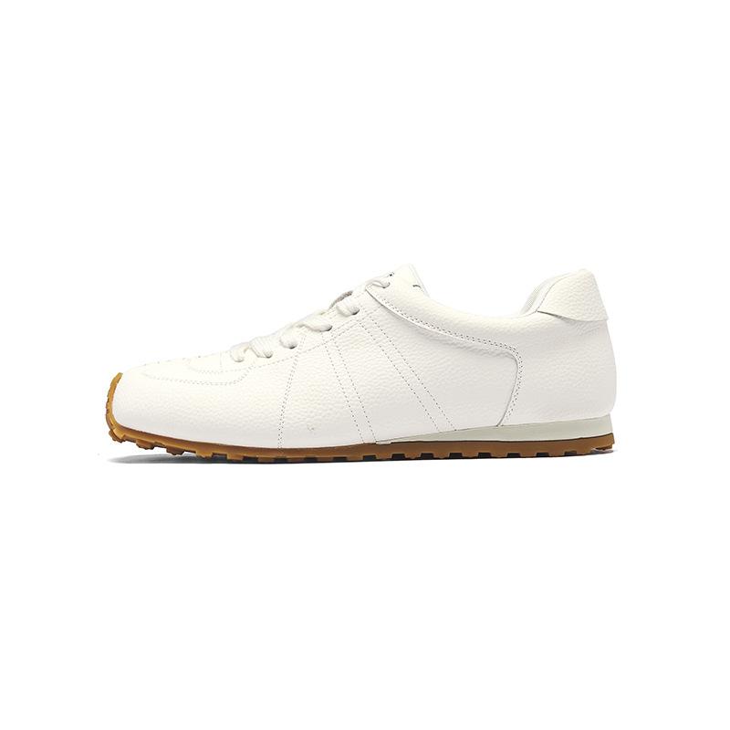 Augustine White German Training Shoes Women's 2025 New Autumn Great-looking Soft-soled Flat-soled Forrest Gump Casual White Shoes