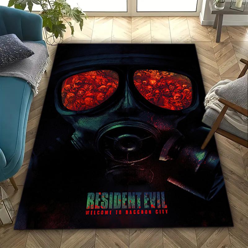 1PC Resident Evil Print Rug - home decoration Carpet For Living Room Bedroom Flooring Computer Chair Area Rug