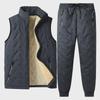 Men's Autumn/Winter Velvet & Cotton Lambskin Trendy Casual Vest