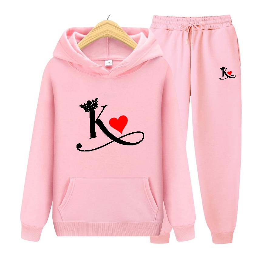 Pánské soupravy Mikina s potiskem K Sportovní souprava Tepláková souprava 2dílná souprava Mikina+kalhoty Pánská tepláková souprava Zimní souprava Sportovní