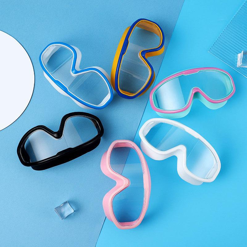 Adult swimming goggles, waterproof, anti-fog, high-definition diving goggles, transparent large-frame swimming goggles, professional swimming eyewear